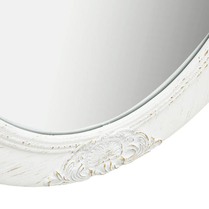 320348 vidaXL Wall Mirror Baroque Style 50x60 cm White
