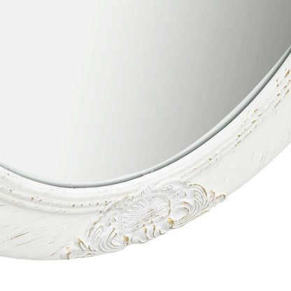 vidaXL Wall Mirror Baroque Style 50x70 cm White