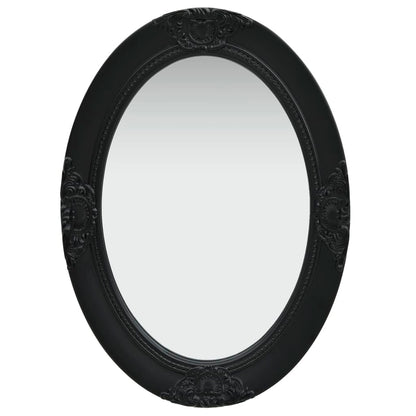 vidaXL Wall Mirror Baroque Style 50x70 cm Black