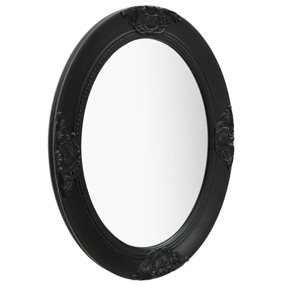 vidaXL Wall Mirror Baroque Style 50x70 cm Black