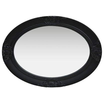 vidaXL Wall Mirror Baroque Style 50x70 cm Black