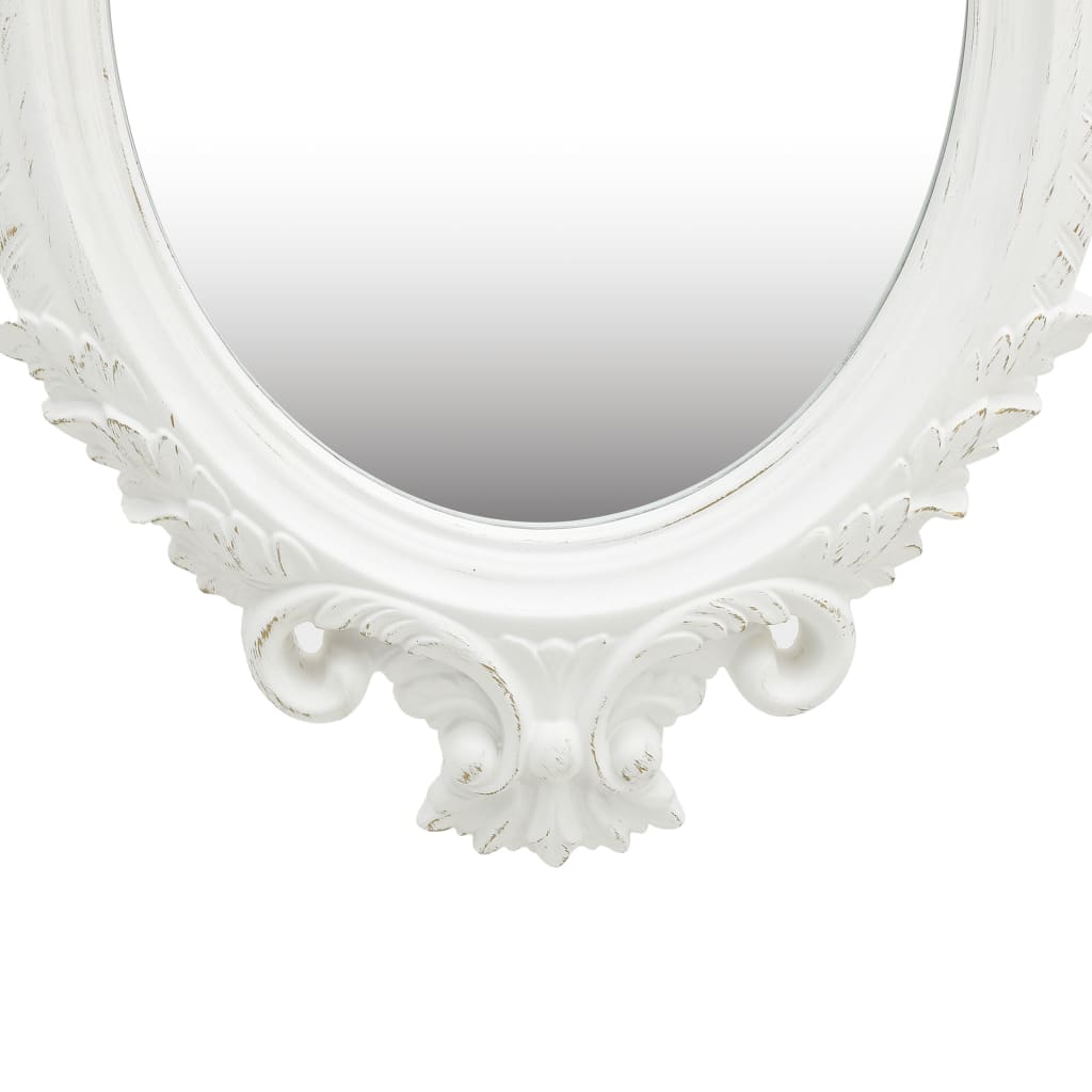 vidaXL Wall Mirror Castle Style 56x76 cm White