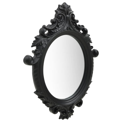 vidaXL Wall Mirror Castle Style 56x76 cm Black