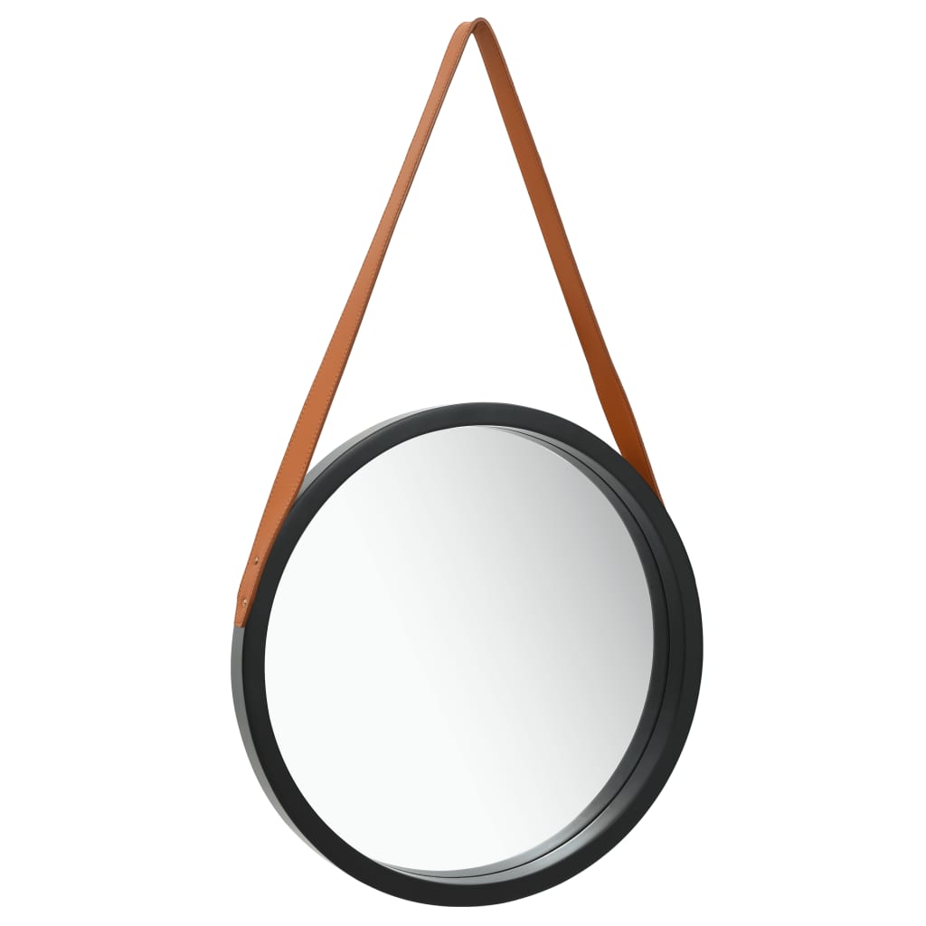 vidaXL Wall Mirror | Black and Brown