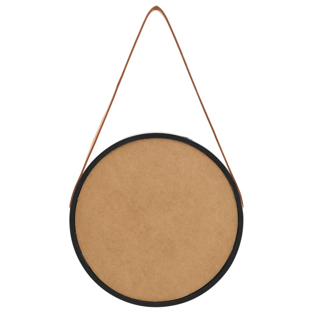 vidaXL Wall Mirror | Black and Brown