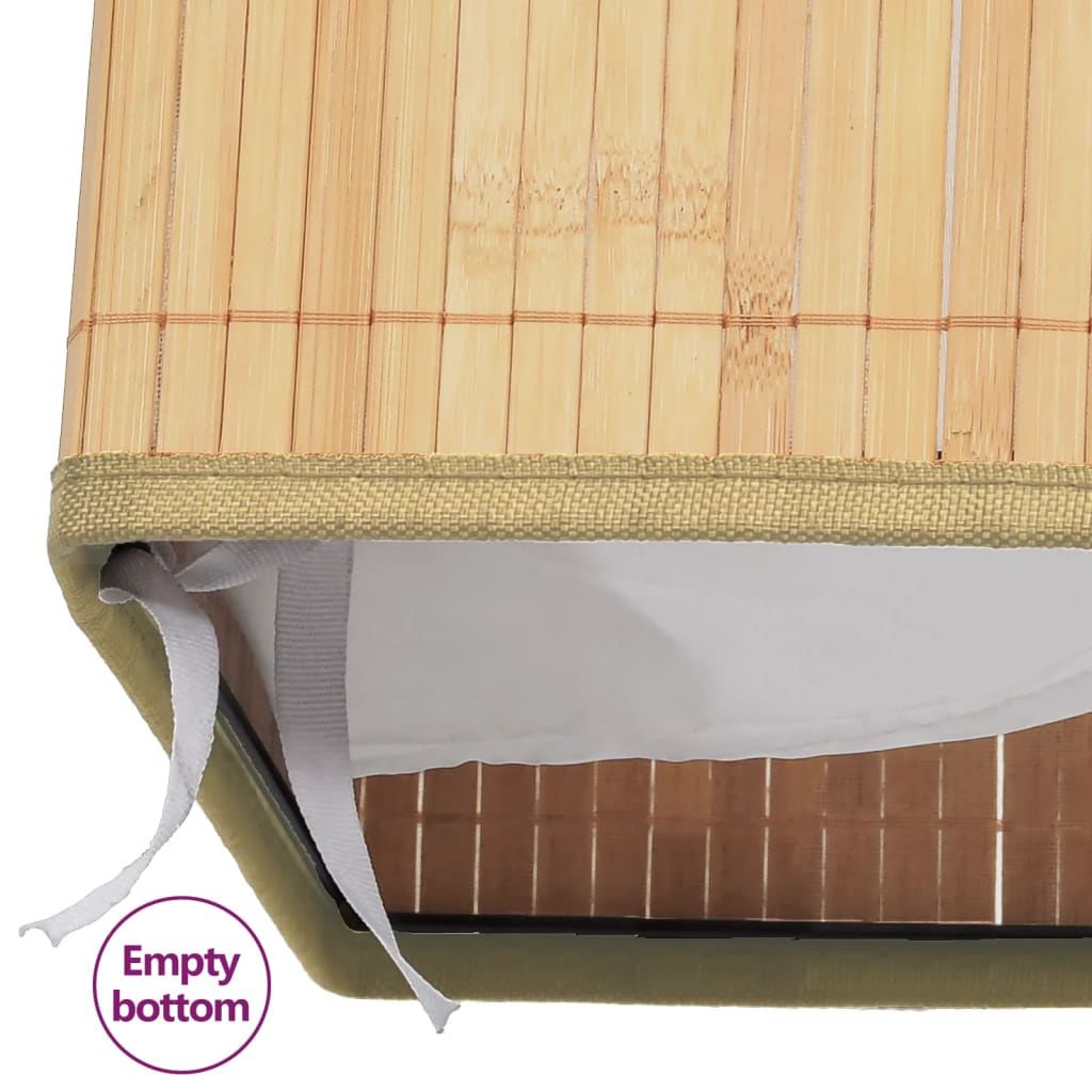 vidaXL Bamboo Storage Boxes 4 pcs