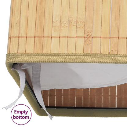 vidaXL Bamboo Storage Boxes 4 pcs