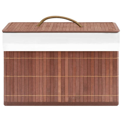 vidaXL Bamboo Storage Boxes 4 pcs Brown