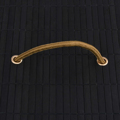 vidaXL Bamboo Storage Boxes 4 pcs Black