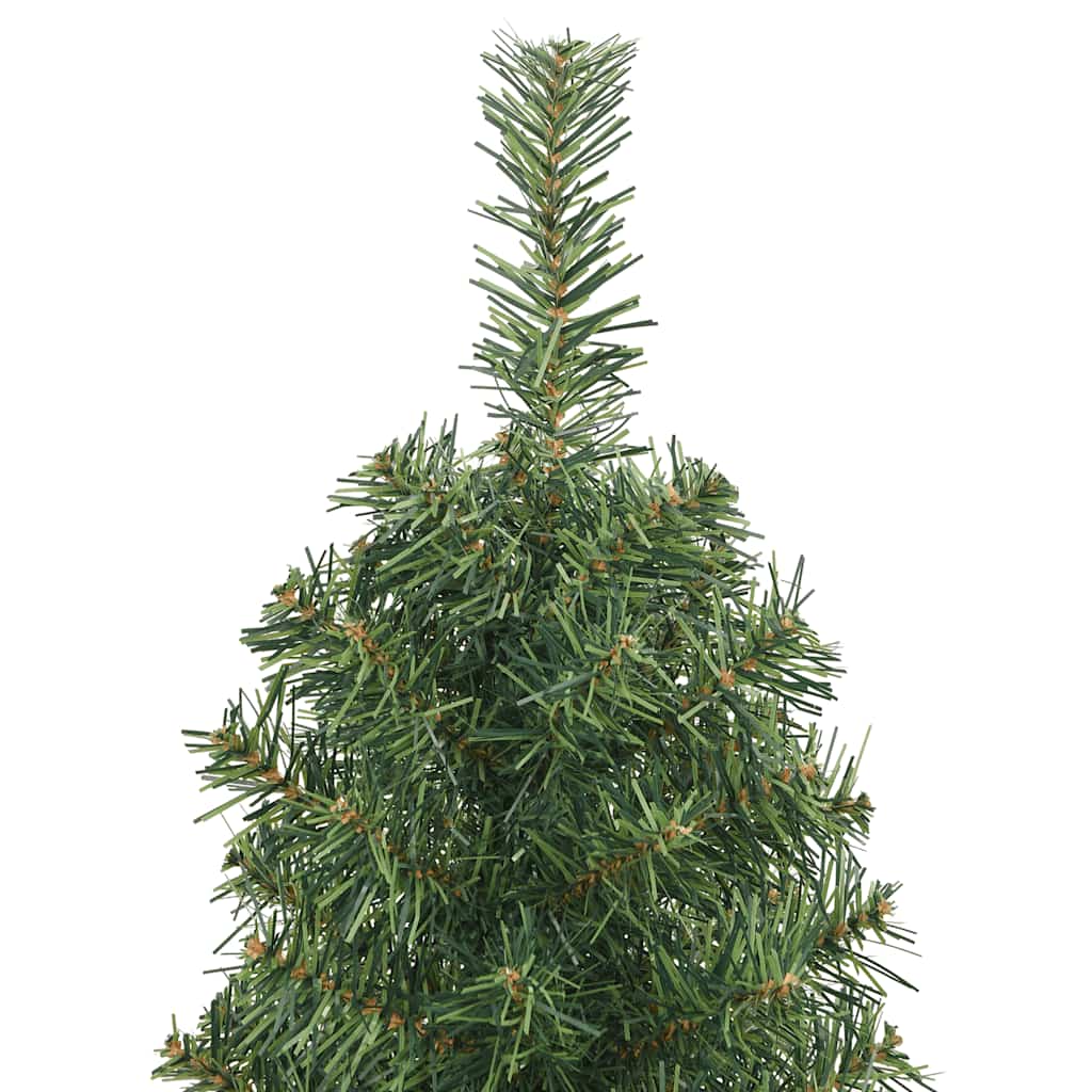 vidaXL Artificial Christmas Tree | Green | PVC | Slim | Collapsible