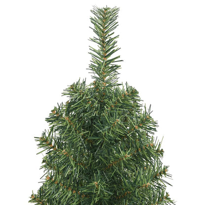 vidaXL Artificial Christmas Tree | Green | PVC | Slim | Collapsible