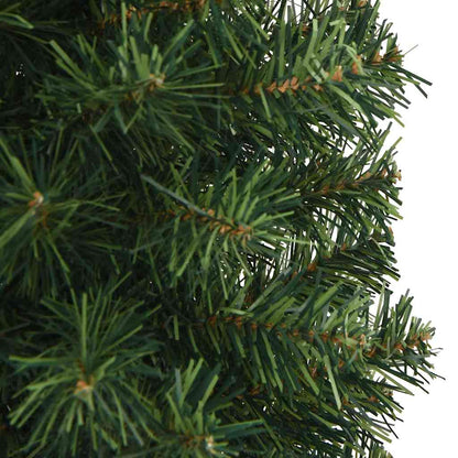 vidaXL Artificial Christmas Tree | Green | PVC | Slim | Collapsible