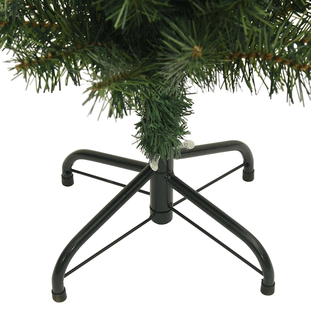 vidaXL Artificial Christmas Tree | Green | PVC | Slim | Collapsible