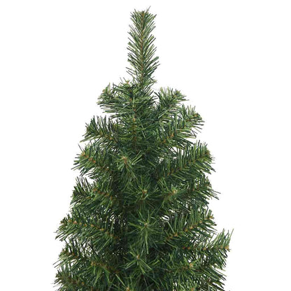 vidaXL Artificial Christmas Tree | Green | PVC | Slim