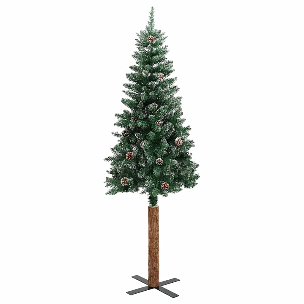 vidaXL Christmas Tree | Green | PVC | 210 cm | Decorative Inlays
