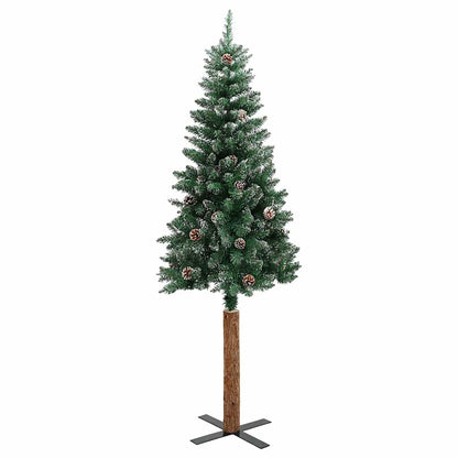 vidaXL Christmas Tree | Green | PVC | 210 cm | Decorative Inlays