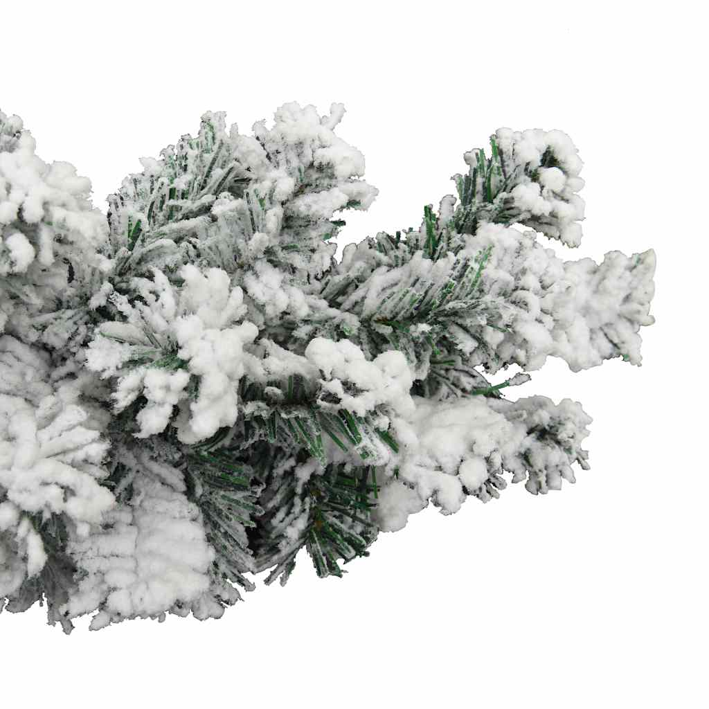 320967 vidaXL Christmas Garland with Flocked Snow Green 5 m PVC