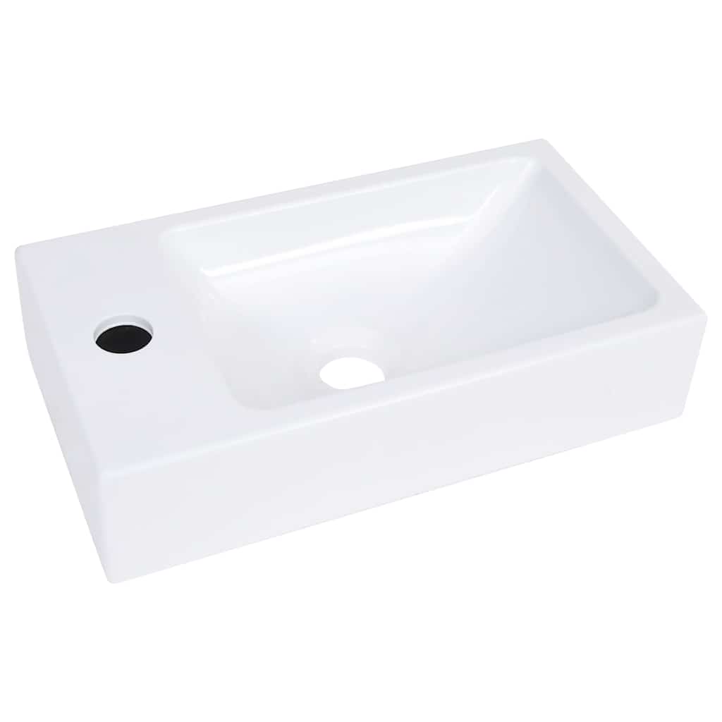 vidaXL Wash Basin 400x220x90 mm SMC White