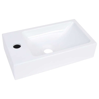 vidaXL Wash Basin 400x220x90 mm SMC White