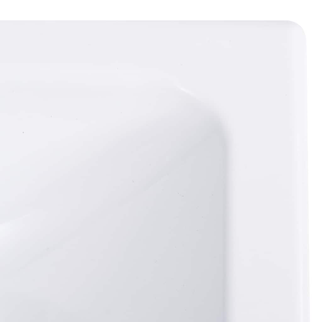 vidaXL Wash Basin 400x220x90 mm SMC White