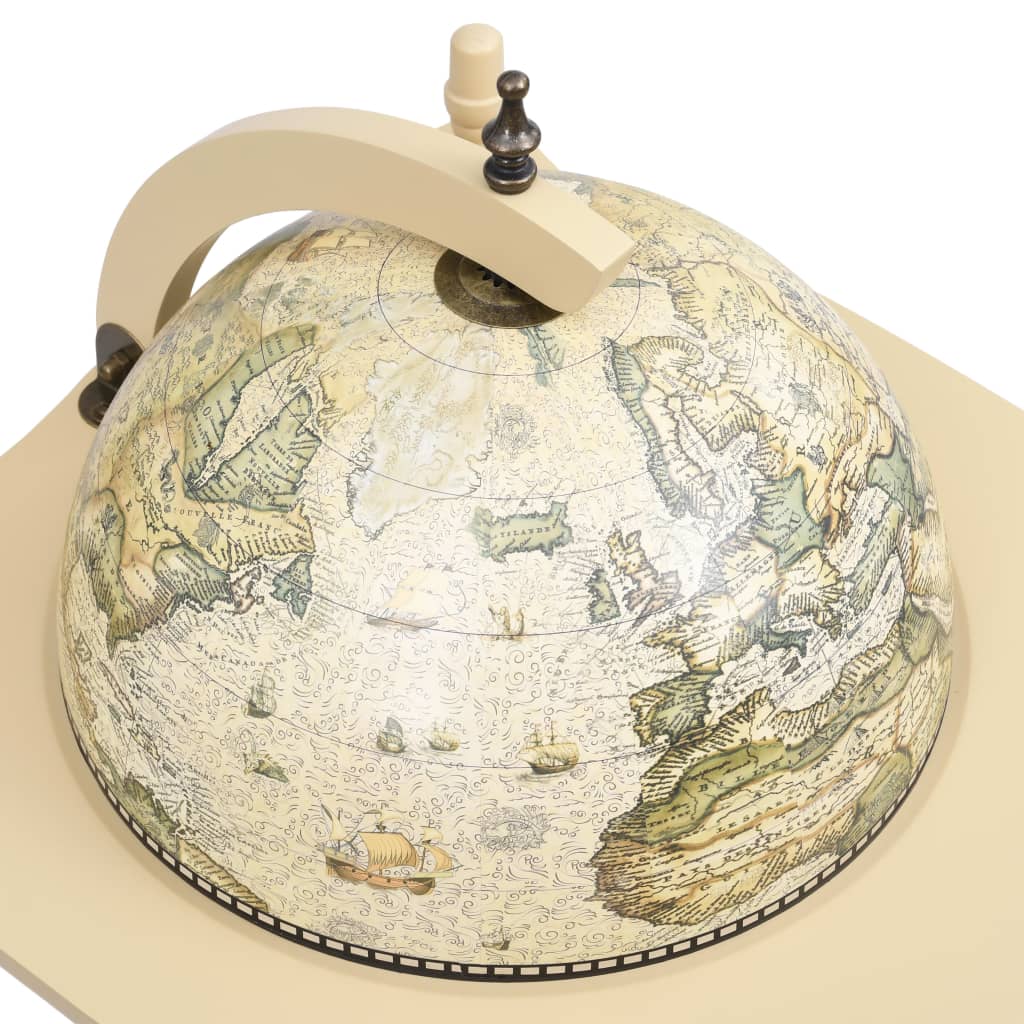 vidaXL Freestanding Globe Bar Wind Stand Eucalyptus Wood Green