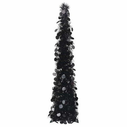 vidaXL Artificial Christmas trees PET Black