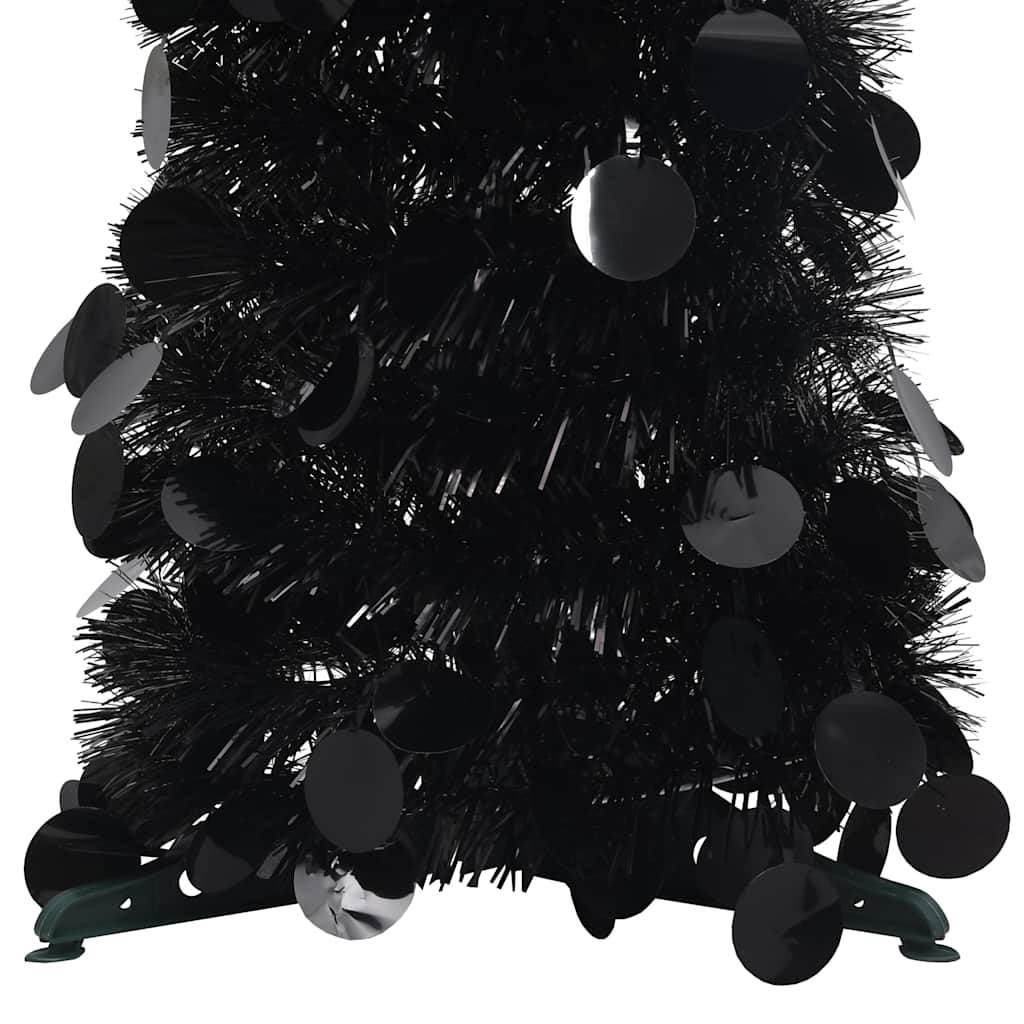 vidaXL Artificial Christmas trees PET Black