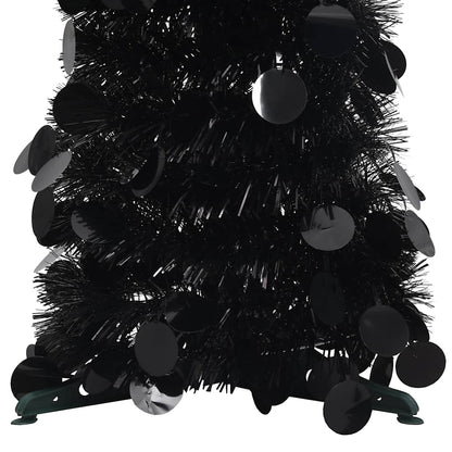 vidaXL Artificial Christmas trees PET Black
