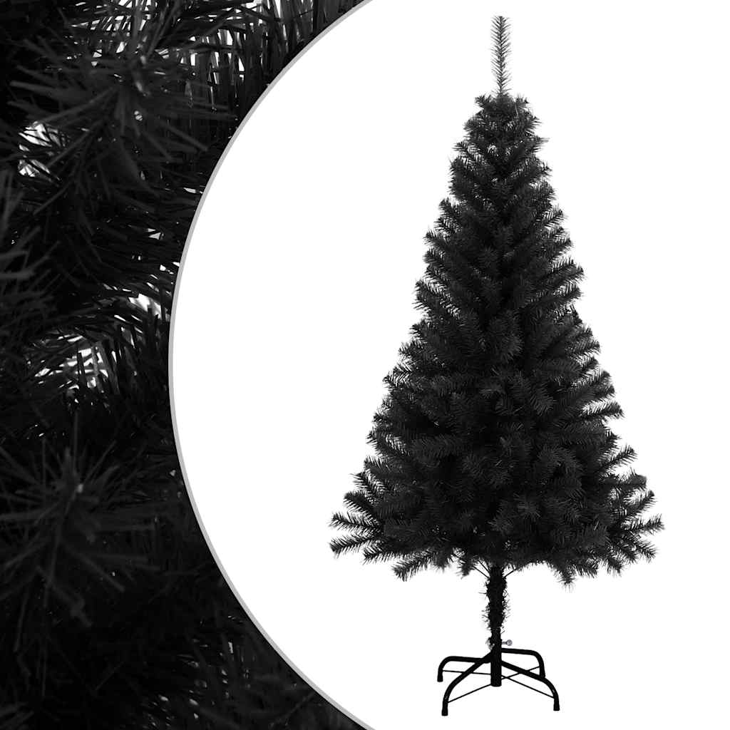 vidaXL Artificial Christmas Tree | Black | PVC | 150 cm