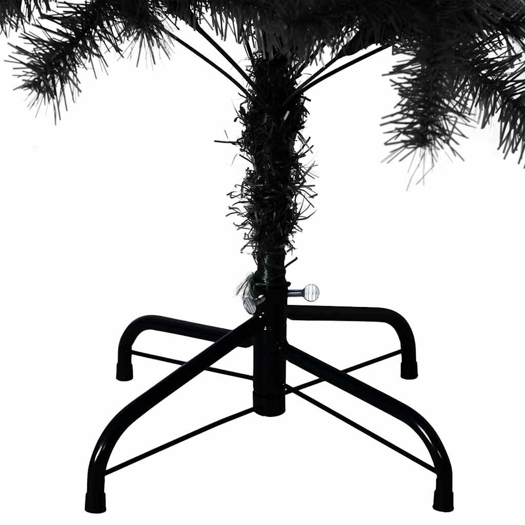 vidaXL Artificial Christmas Tree | Black | PVC | 150 cm