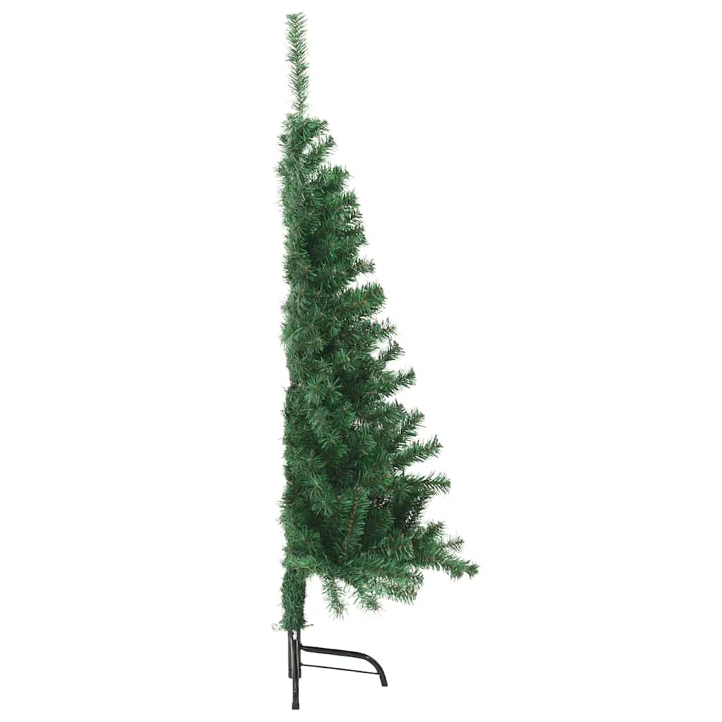 vidaXL Artificial Half Christmas Tree | Green | PVC, Steel | 150 cm height