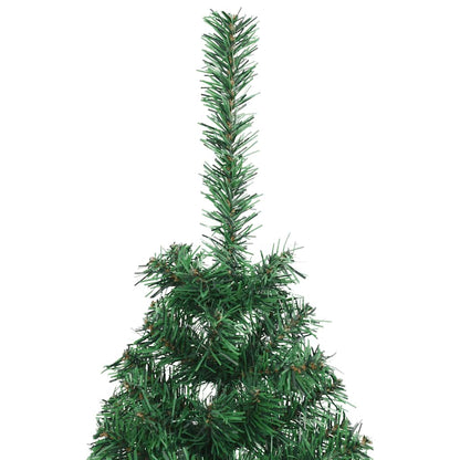 vidaXL Artificial Half Christmas Tree | Green | PVC, Steel | 150 cm height