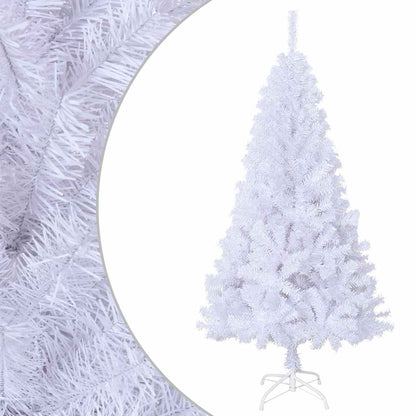 vidaXL Artificial Christmas Tree | White | PVC, steel | 150cm