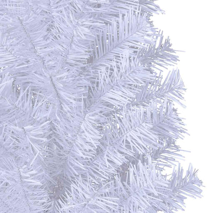 vidaXL Artificial Christmas Tree | White | PVC, steel | 150cm