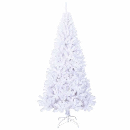 vidaXL Fake Christmas Tree | White | PVC | Medium | Adjustable Armrests