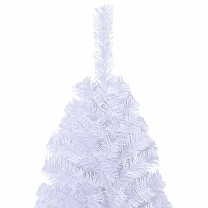 vidaXL Fake Christmas Tree | White | PVC | Medium | Adjustable Armrests