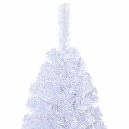 vidaXL Artificial Christmas Tree | White | PVC and Steel | 210 cm