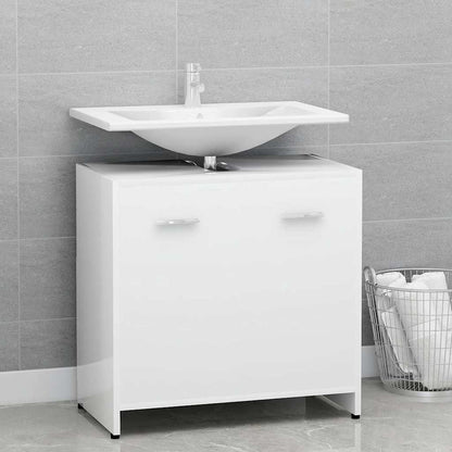 802570 vidaXL Bathroom Cabinet White 60x33x61 cm Engineered Wood
