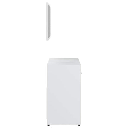 vidaXL Bathroom Furniture Set White Engineered Wood