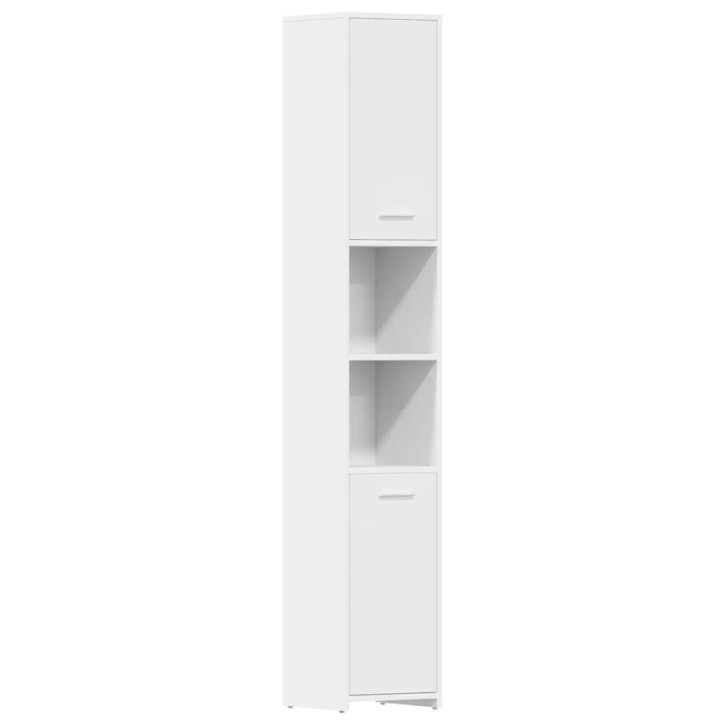 vidaXL Bathroom Cabinet | White | Engineered Wood | Tall | Bathroom Cabinet