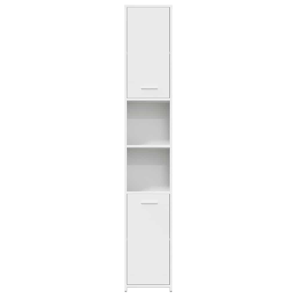 vidaXL Bathroom Cabinet | White | Engineered Wood | Tall | Bathroom Cabinet