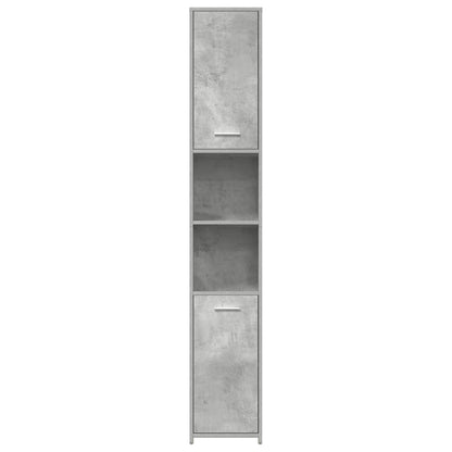 vidaXL Bathroom Cabinet | Concrete grey | Engineered wood | Tall