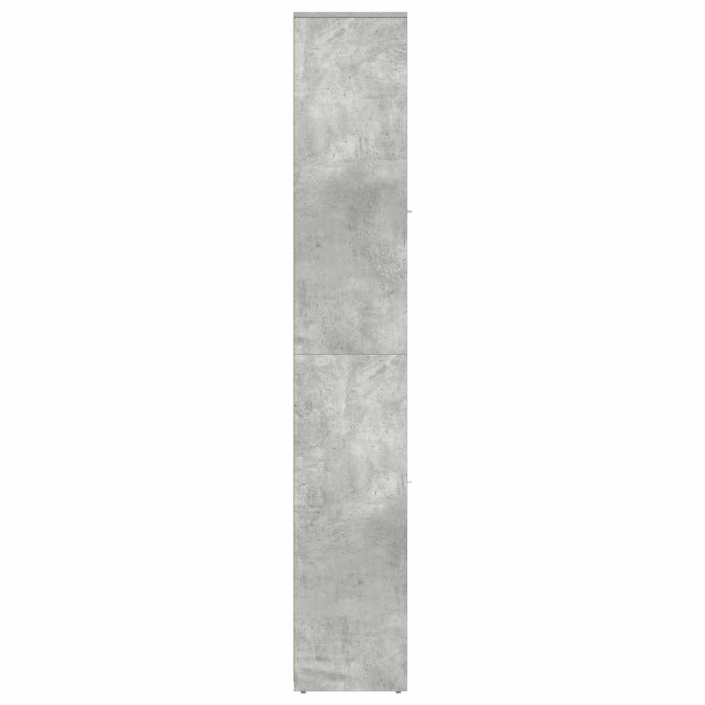 vidaXL Bathroom Cabinet | Concrete grey | Engineered wood | Tall