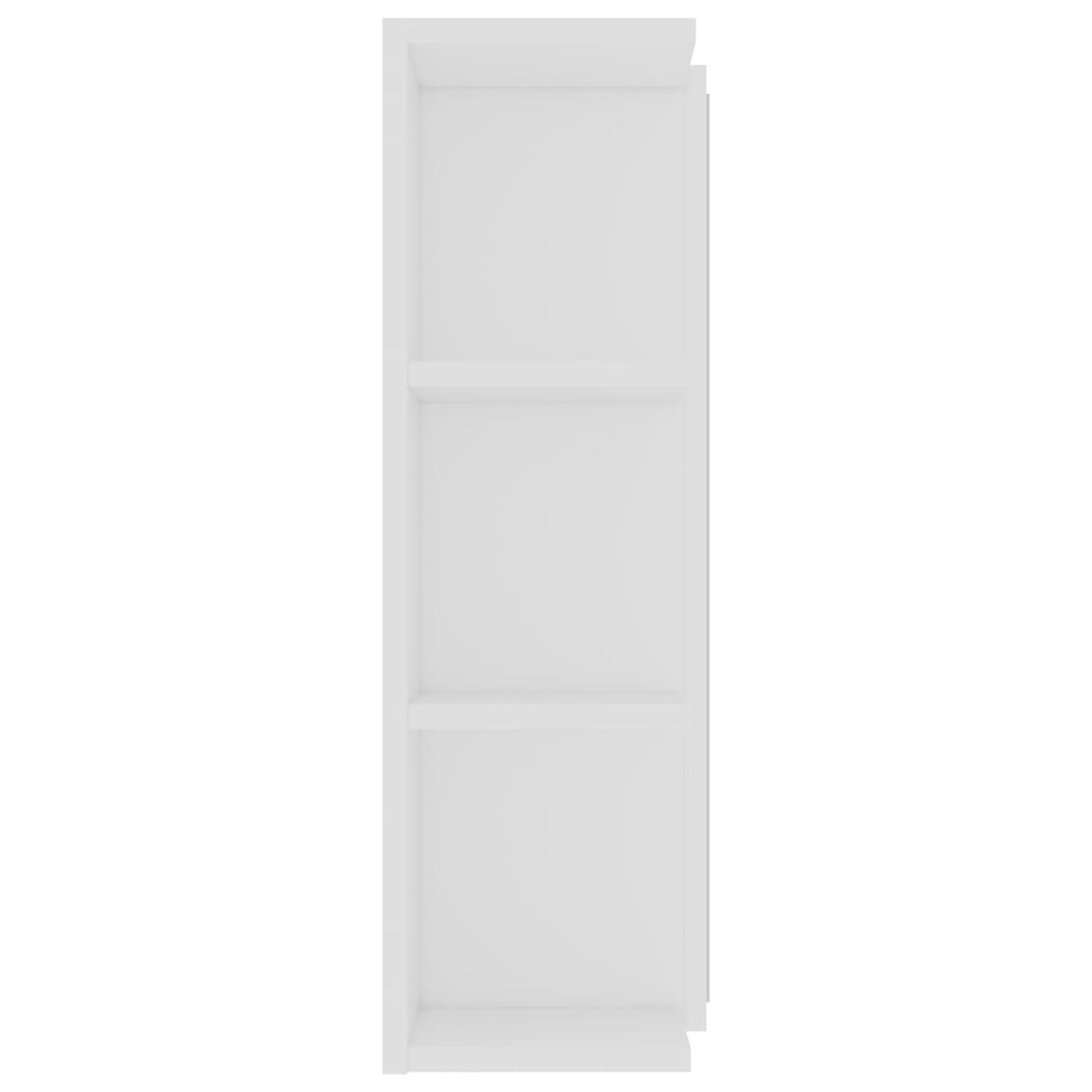 vidaXL Bathroom Mirror Cabinet White 80x20.5x64 cm Engineered Wood