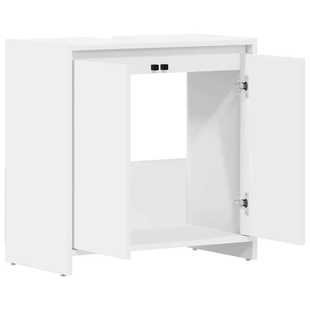 vidaXL Bathroom Cabinet White 60x33x61 cm Engineered Wood