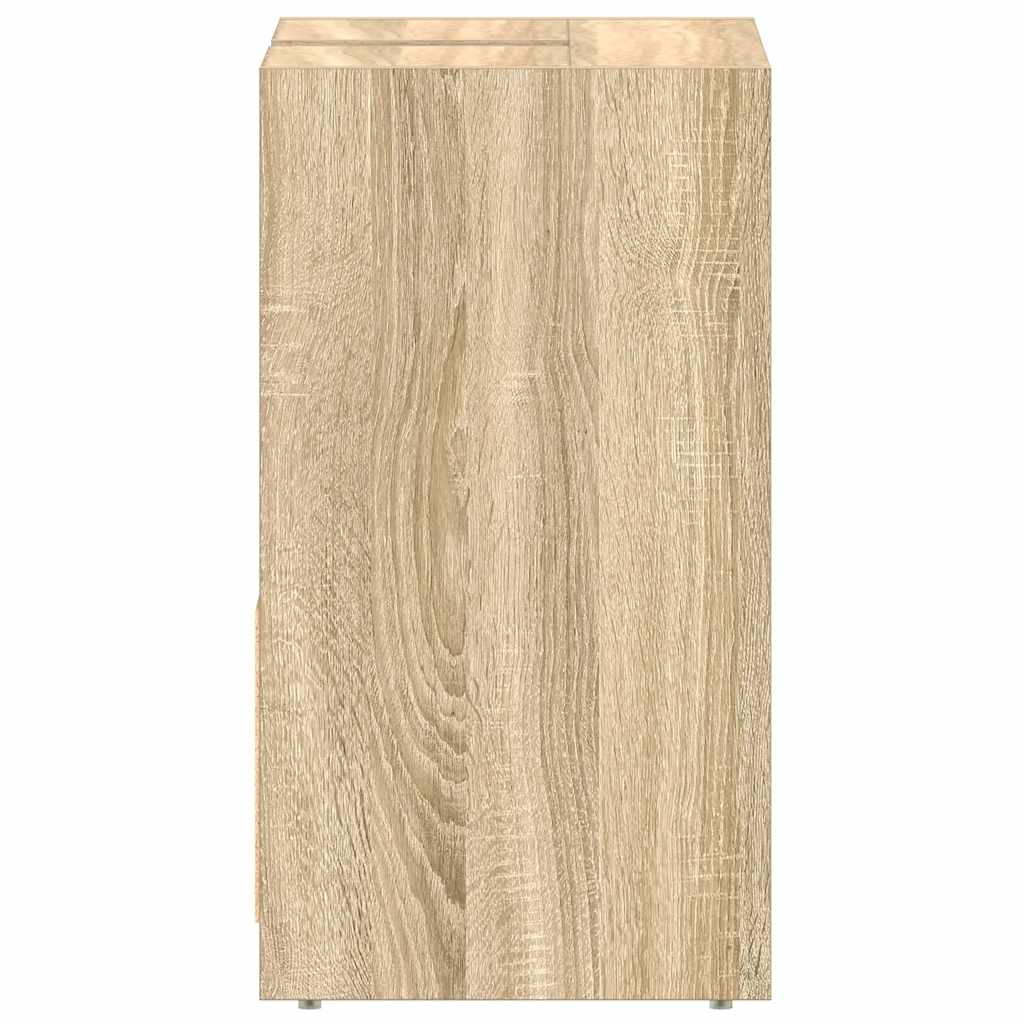 vidaXL Bathroom Cabinet Sonoma Oak 60x33x61 cm Engineered Wood