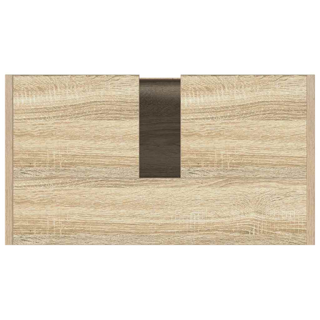 vidaXL Bathroom Cabinet Sonoma Oak 60x33x61 cm Engineered Wood