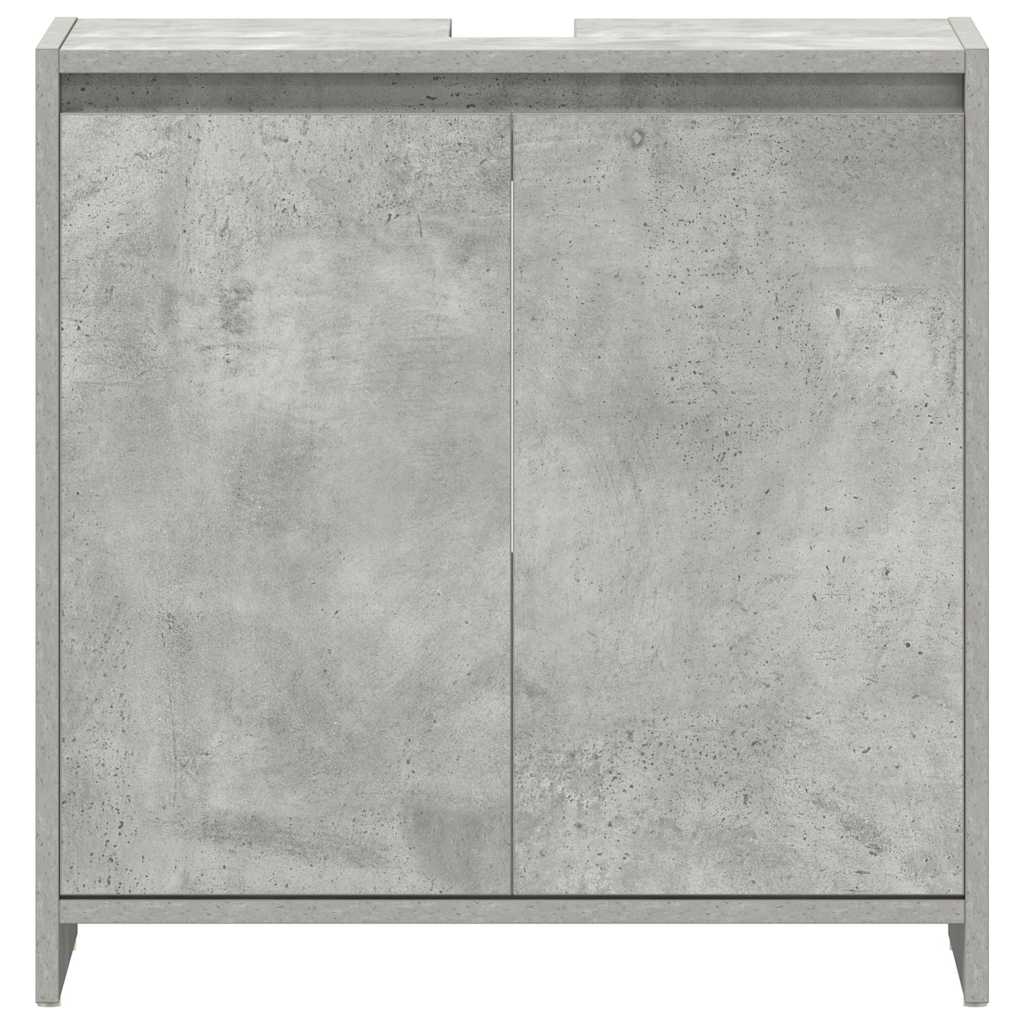 vidaXL Bathroom Cabinet Concrete Grey 60x33x60 cm Engineered Wood