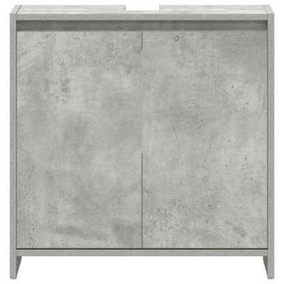 vidaXL Bathroom Cabinet Concrete Grey 60x33x60 cm Engineered Wood
