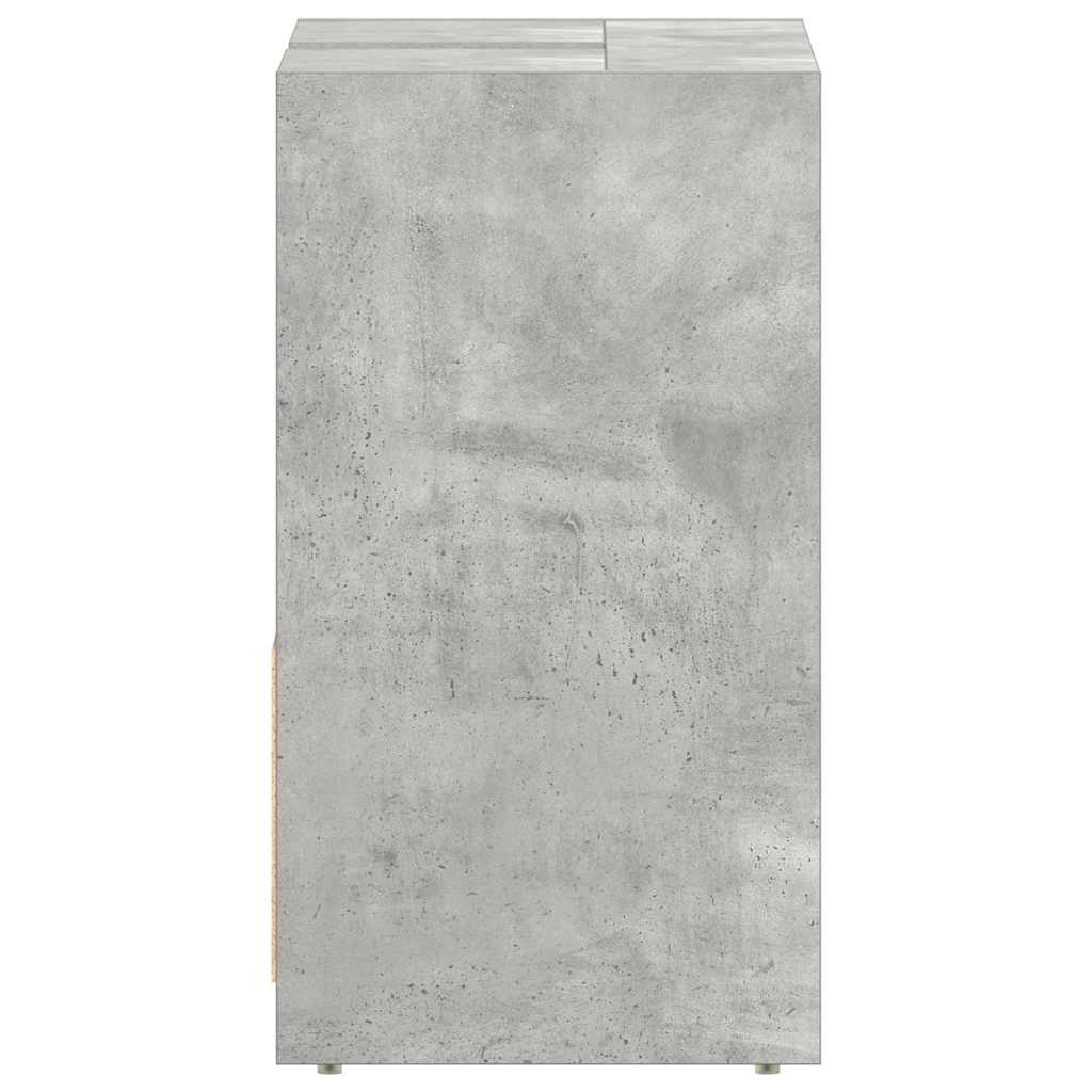 vidaXL Bathroom Cabinet Concrete Grey 60x33x61 cm Engineered Wood